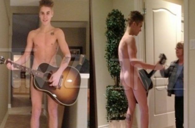 Justin Bieber desnudo